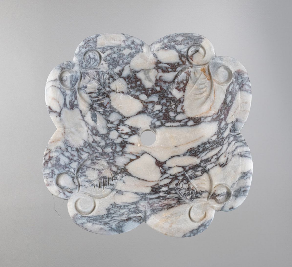 Luxury Marble Vessel Sink – Hand-Carved Natural Stone Bathroom Basin, Designer Vanity Bowl 16.5"x16.5"x5.5" (42x42x14 cm)