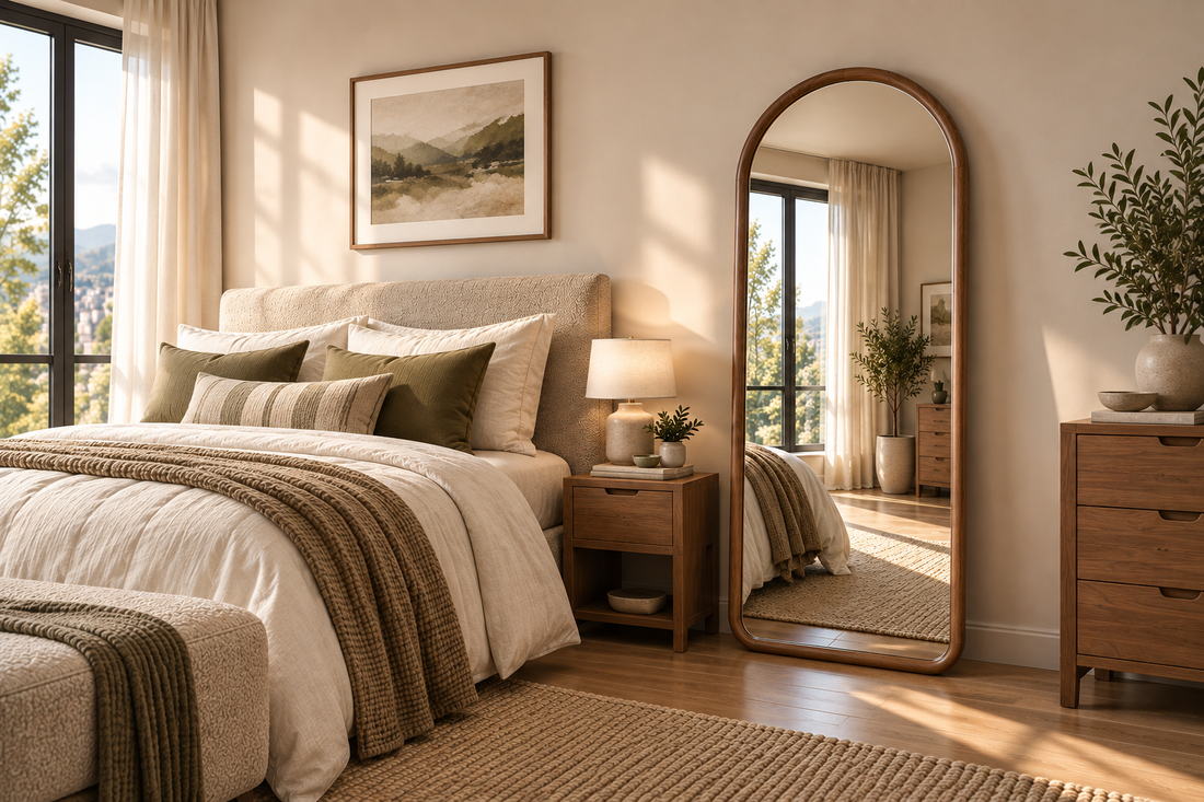 Our Biggest Beech Wood Frame Mirror: 120 × 200 cm