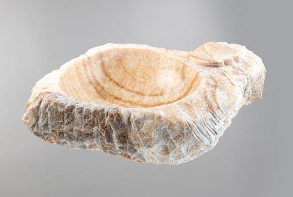 Marble Sink – Rustic Stone Sink Bathroom Basin (45x55x14 cm), Natural Handcrafted Marble Vanity Bowl