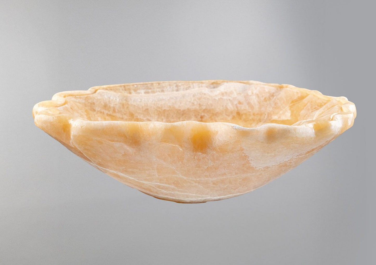 Luxury Marble Vessel Sink – Hand-Carved Natural Stone Bathroom Basin, Amber Onyx Vanity Bowl