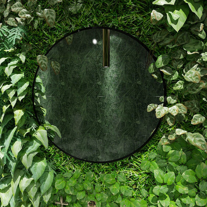 Round Wall Mirror – Modern Black Frame Mirror for Living Room & Entryway