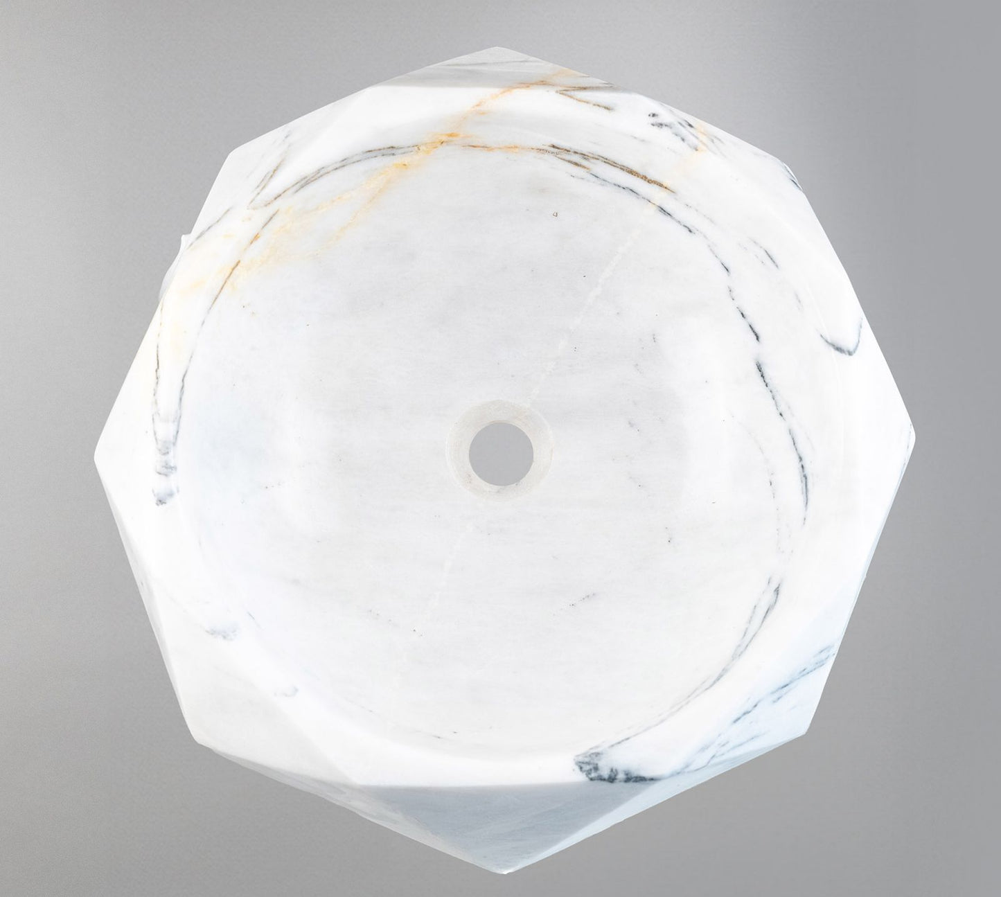 Modern Marble Vessel Sink 42x42x14 cm