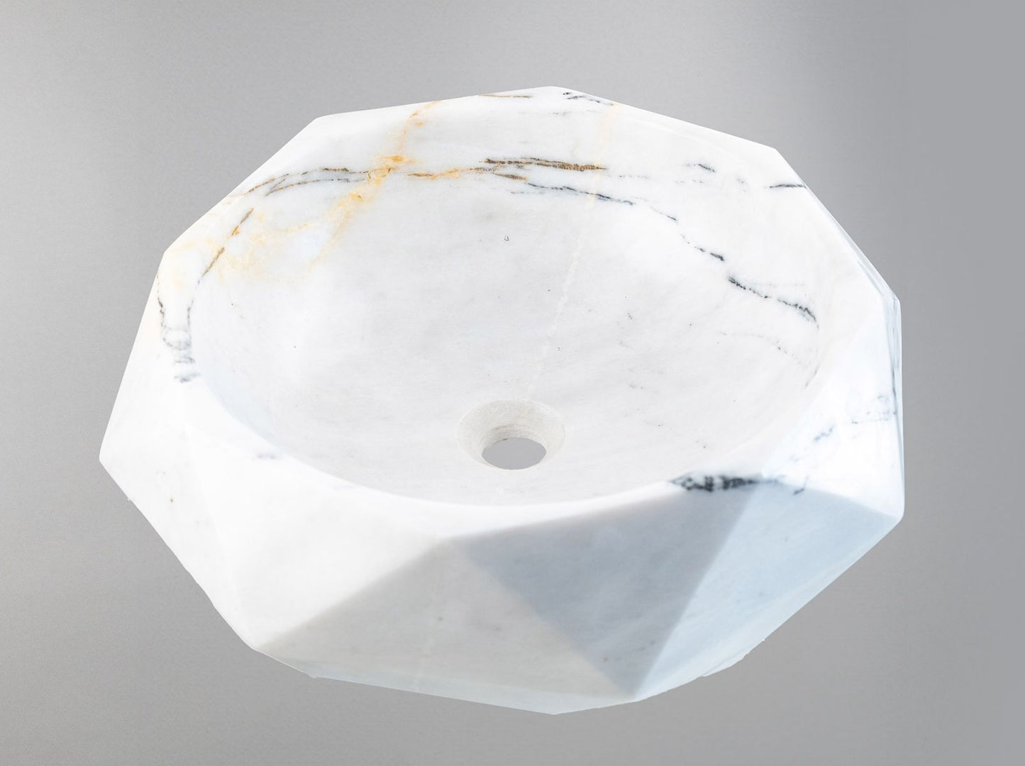 Modern Marble Vessel Sink 42x42x14 cm