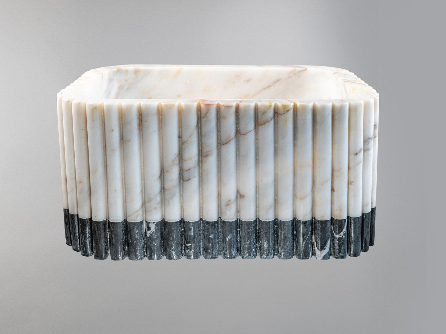 Luxury Marble Bathroom Sink – Handcrafted Natural Stone Vessel Basin, Modern Vanity Bowl