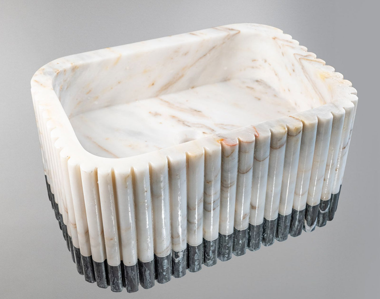 Luxury Marble Bathroom Sink – Handcrafted Natural Stone Vessel Basin, Modern Vanity Bowl