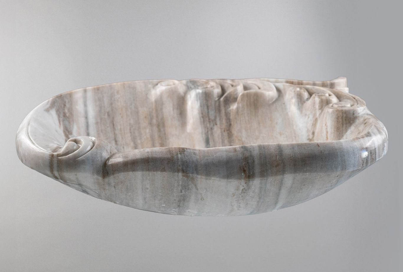 Marble Sink – Luxury Stone Sink Bathroom Basin (45x55x15 cm), Handcrafted Natural Marble Vanity Bowl