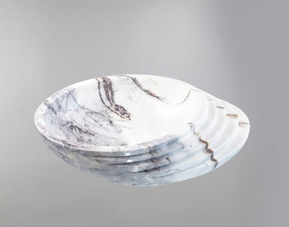 Marble Sink – Luxury Stone Sink Bathroom Basin (40x60x15 cm), Handcrafted Natural Marble Vanity Bowl