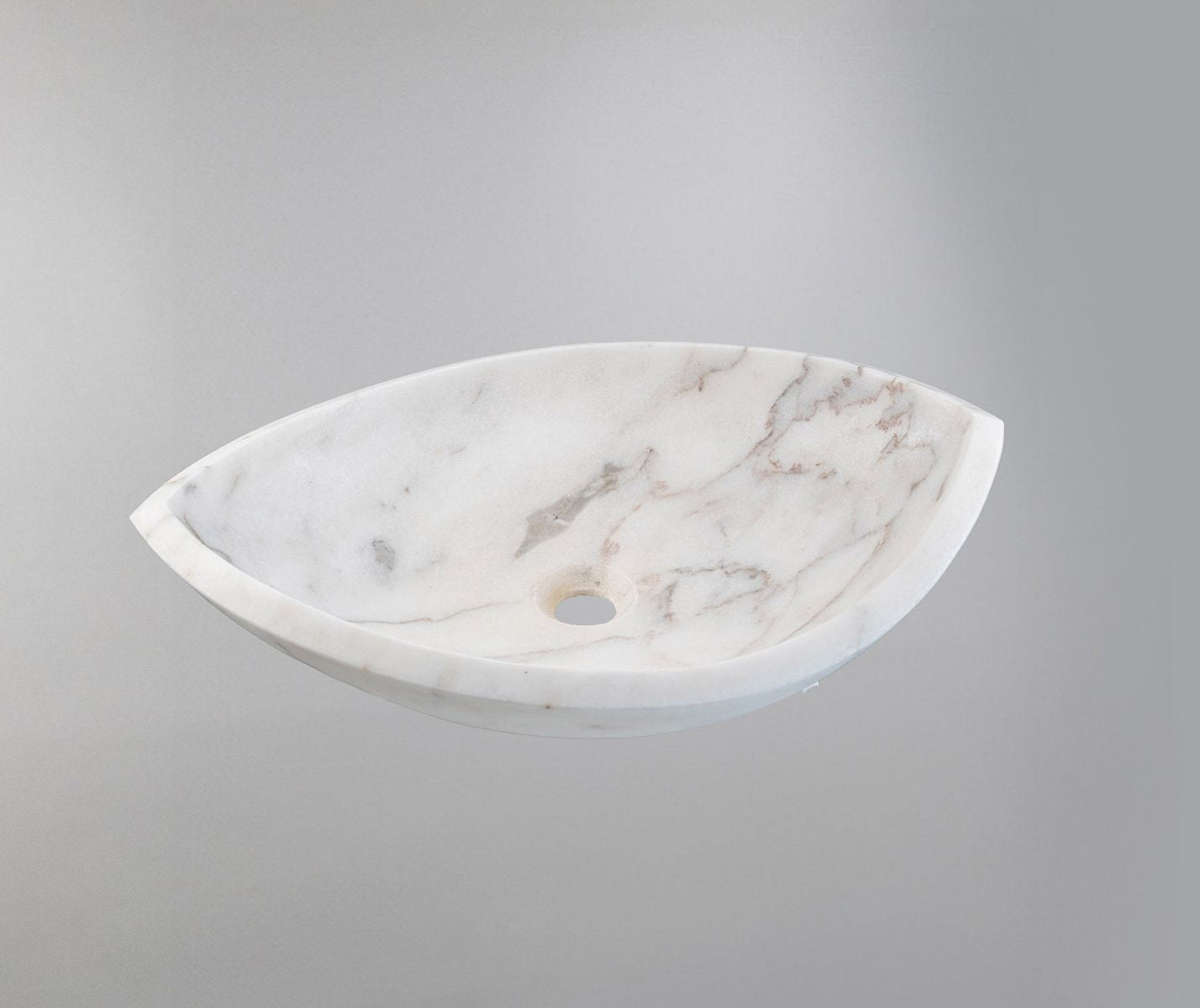 Natural Stone Bathroom Basin Oval Modern Vanity Bowl 21.6"x15.7"x5.1" (55x40x13 cm)