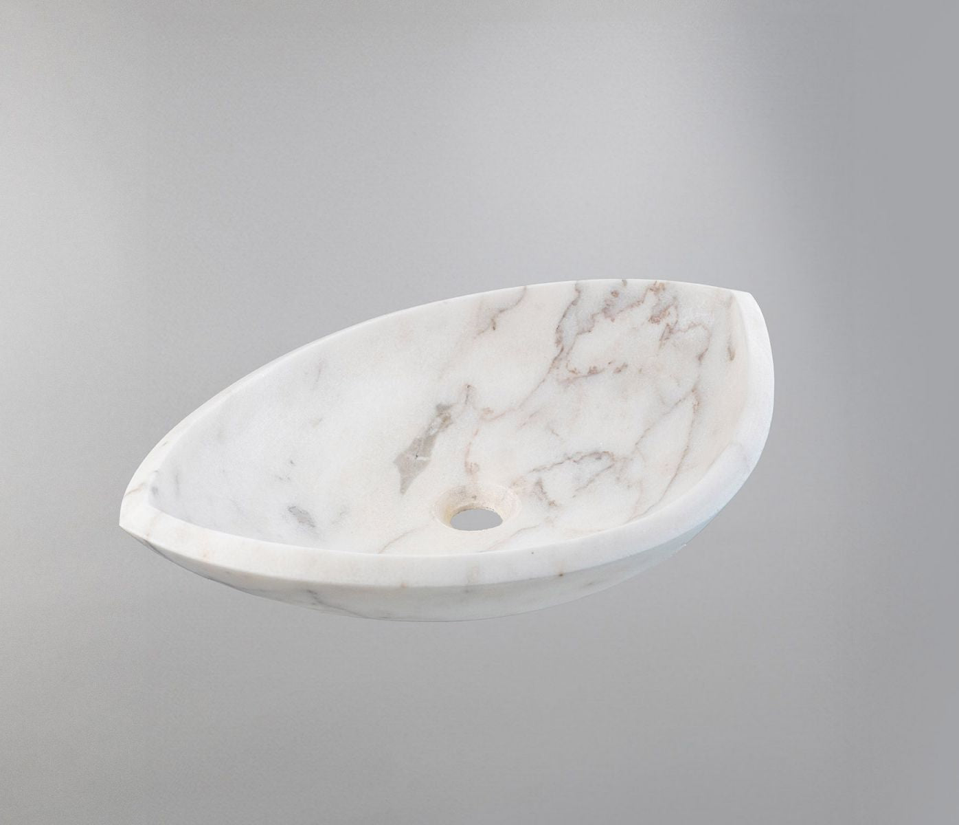 Natural Stone Bathroom Basin Oval Modern Vanity Bowl 21.6"x15.7"x5.1" (55x40x13 cm)