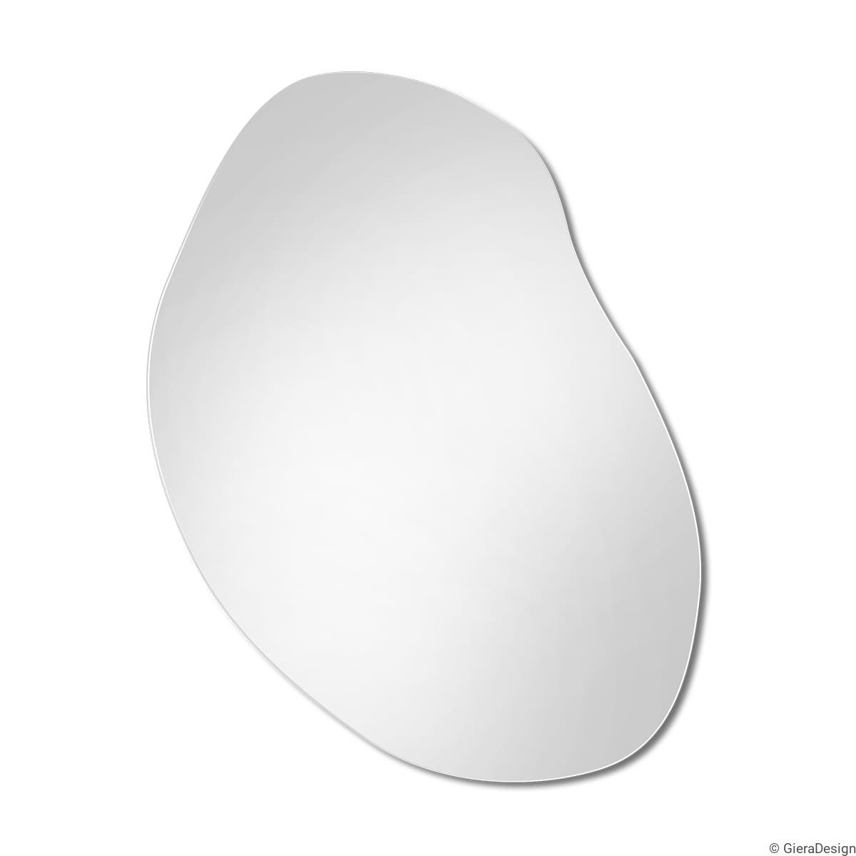 LED Bathroom Mirror – Modern Irregular Shaped Lighted Vanity Mirror with Touch Sensor