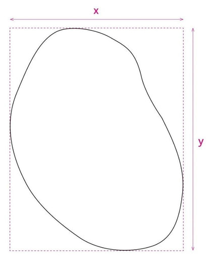 LED Bathroom Mirror – Modern Irregular Shaped Lighted Vanity Mirror with Touch Sensor