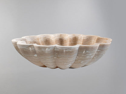 Marble Vessel Sink – Luxury Natural Stone Bathroom Basin (42x55x14 cm)