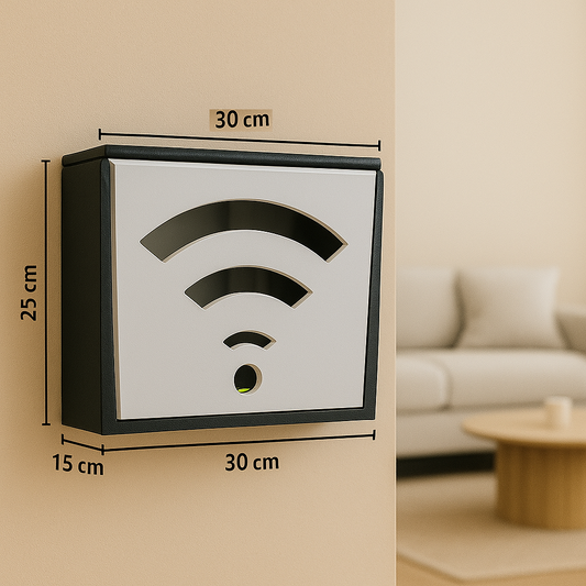 Wall-Mounted WiFi Router Box Cover – Modern Cable Management & Router Organizer for Home