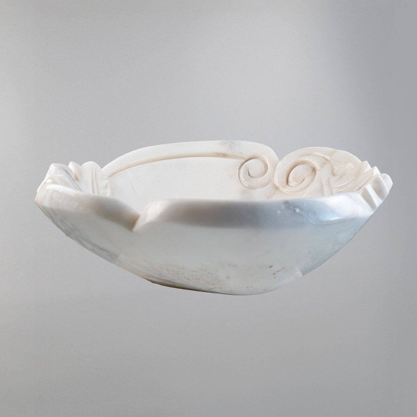 White Natural Stone Bathroom Basin (45x45x15 cm)