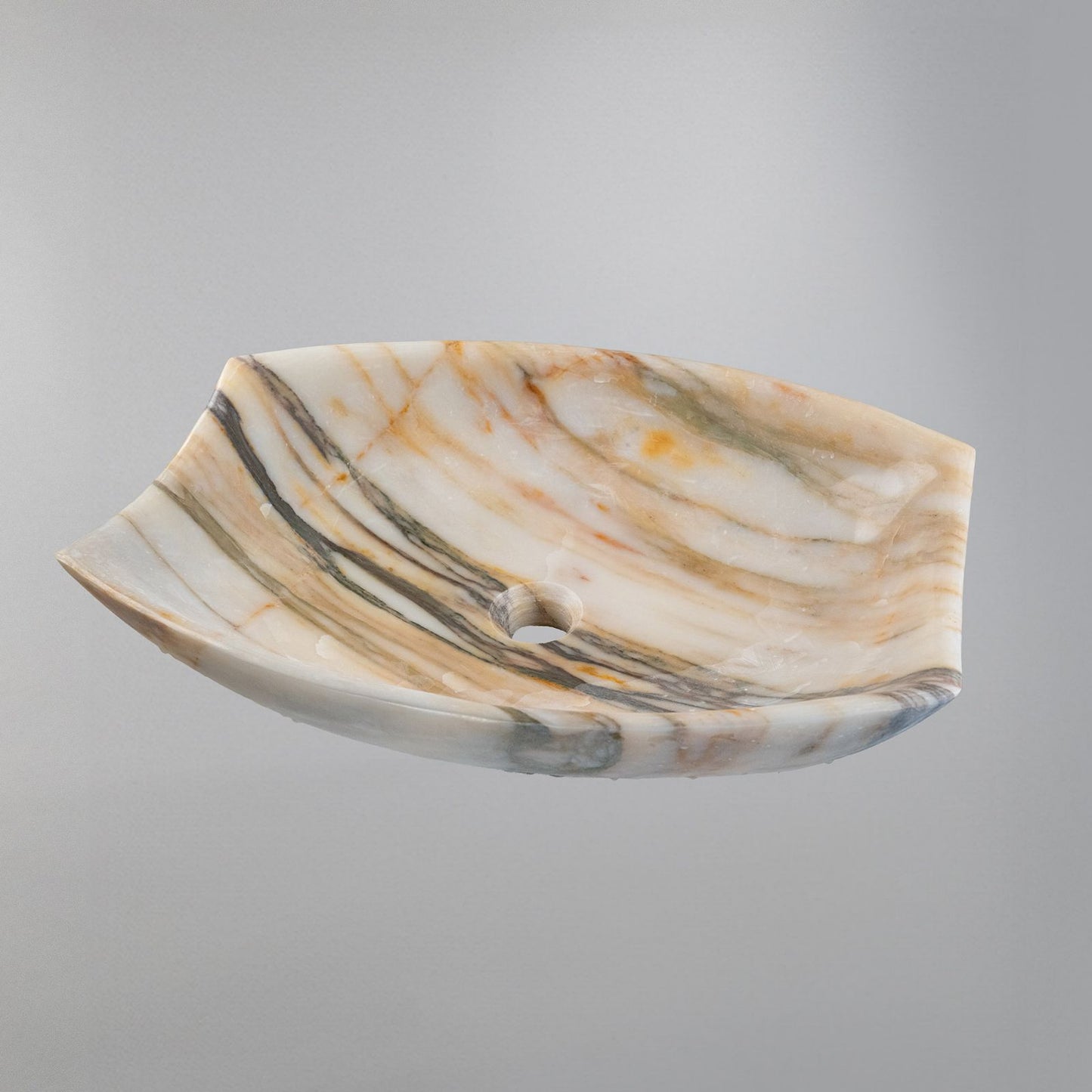 Handcrafted Golden Veined Vanity Sink (40x55x13 cm)