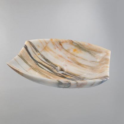 Handcrafted Golden Veined Vanity Sink (40x55x13 cm)