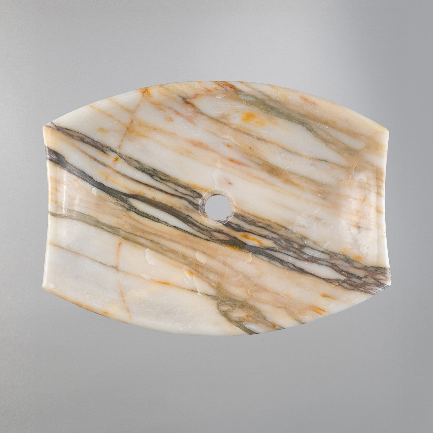 Handcrafted Golden Veined Vanity Sink (40x55x13 cm)