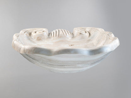 Luxury Marble Bathroom Sink – Hand-Carved Natural Stone Vessel Basin, Elegant Vanity Bowl