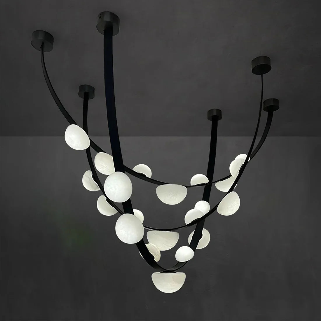 Alabaster Arc Chandelier