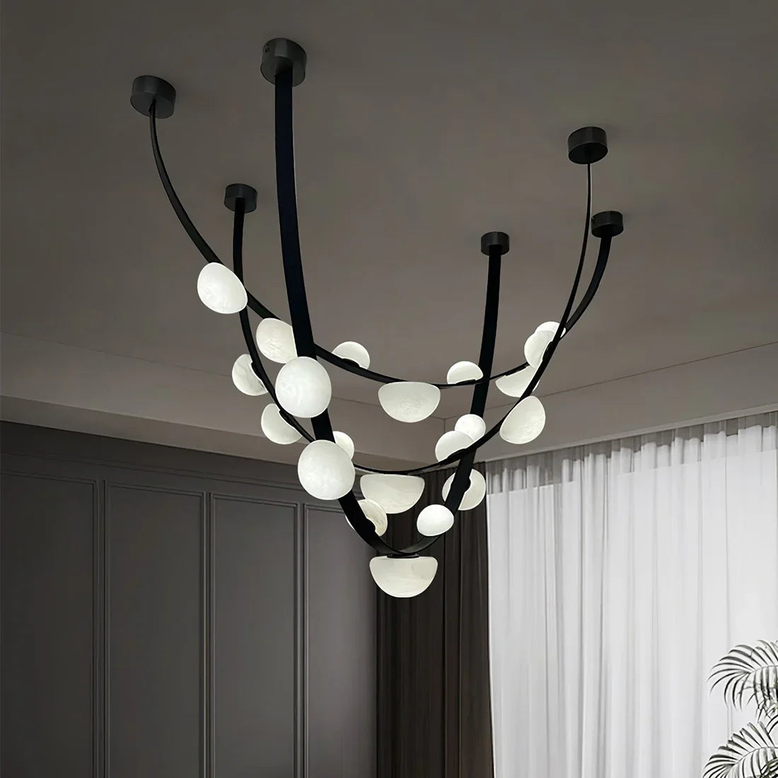 Alabaster Arc Chandelier