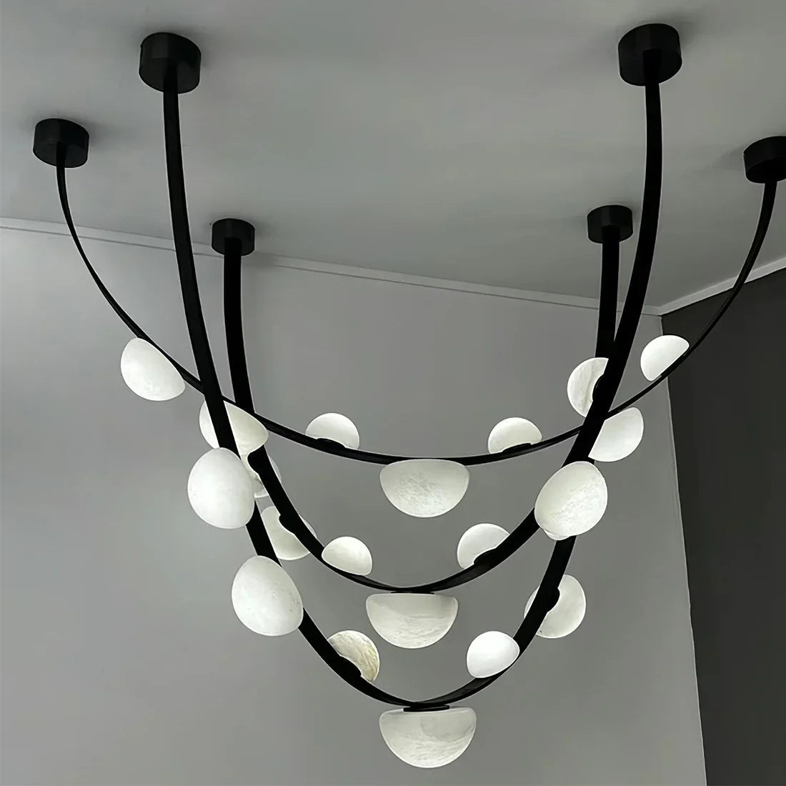 Alabaster Arc Chandelier