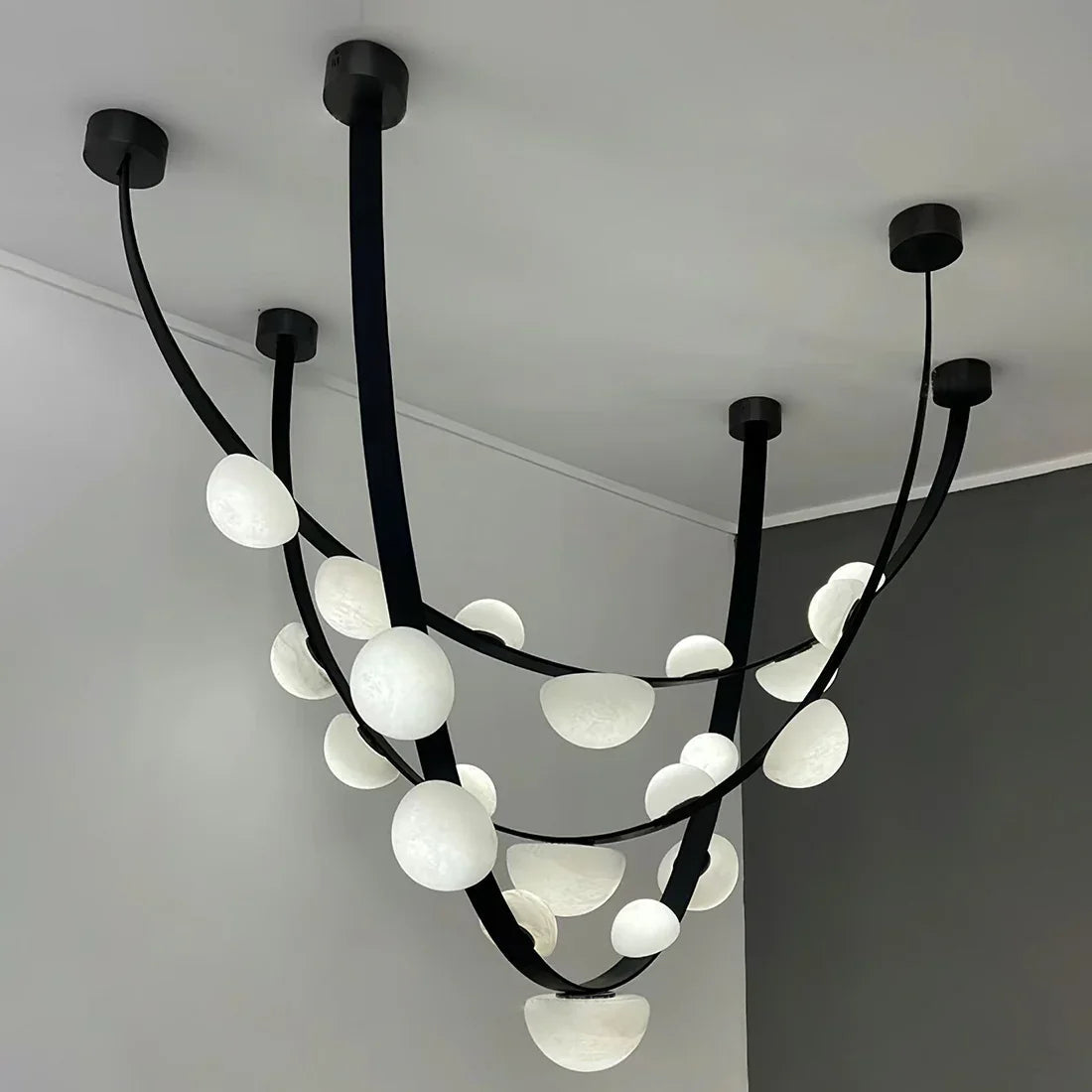 Alabaster Arc Chandelier