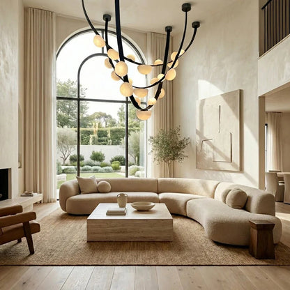 Alabaster Arc Chandelier