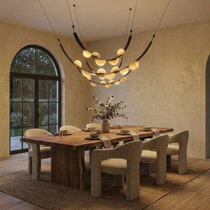 Alabaster Arc Chandelier