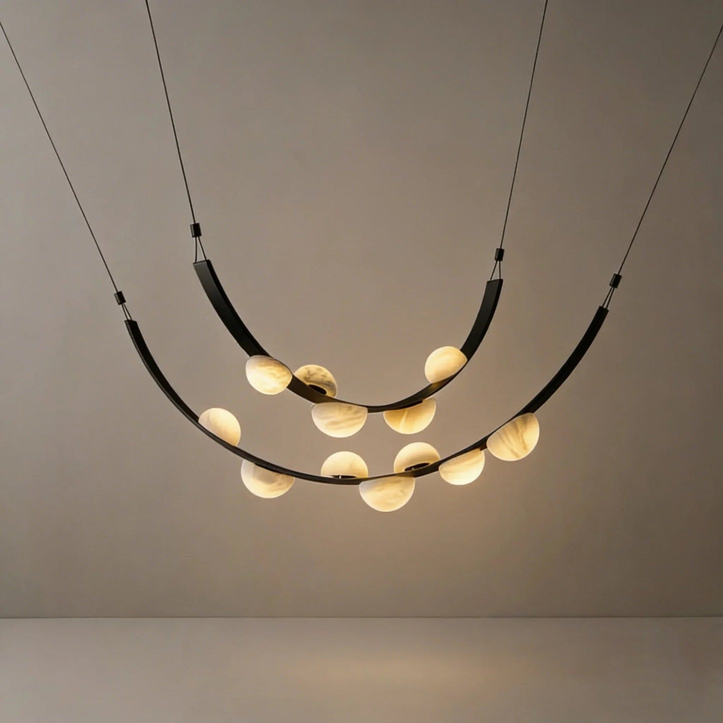 Alabaster Arc Chandelier