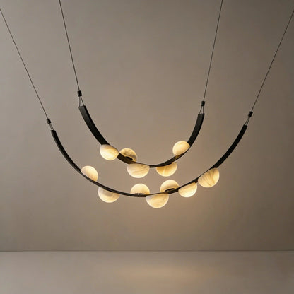 Alabaster Arc Chandelier