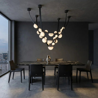 Alabaster Arc Chandelier