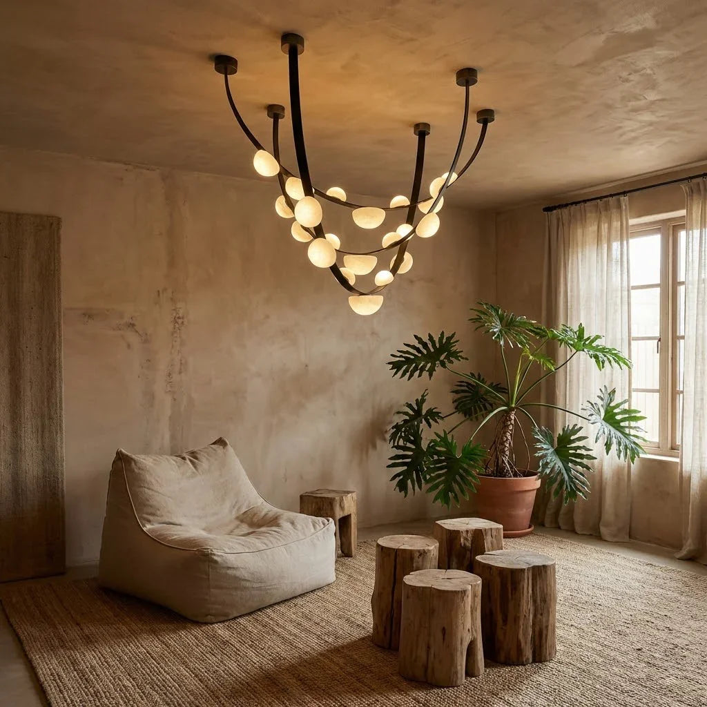 Alabaster Arc Chandelier