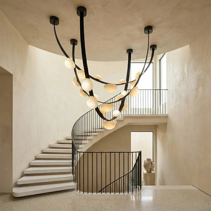 Alabaster Arc Chandelier