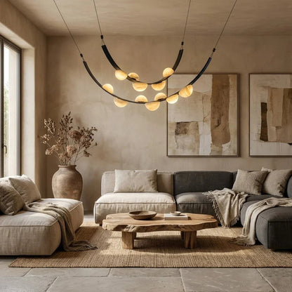 Alabaster Arc Chandelier