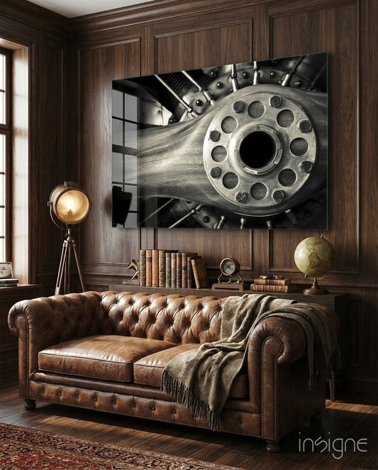 Wheel Glass Wall Art