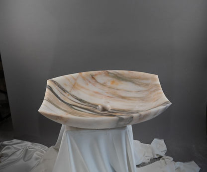 Handcrafted Golden Veined Vanity Sink (40x55x13 cm)