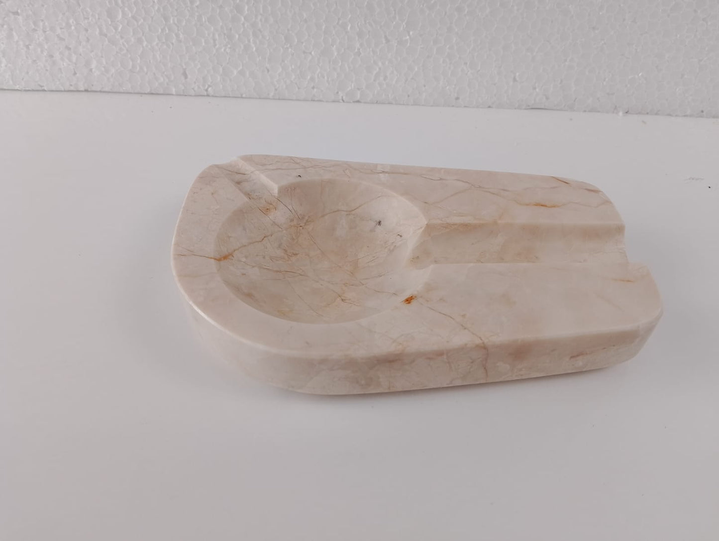 Marble Cigar Ashtray – Grey Natural Stone Luxury Handmade Ashtray
