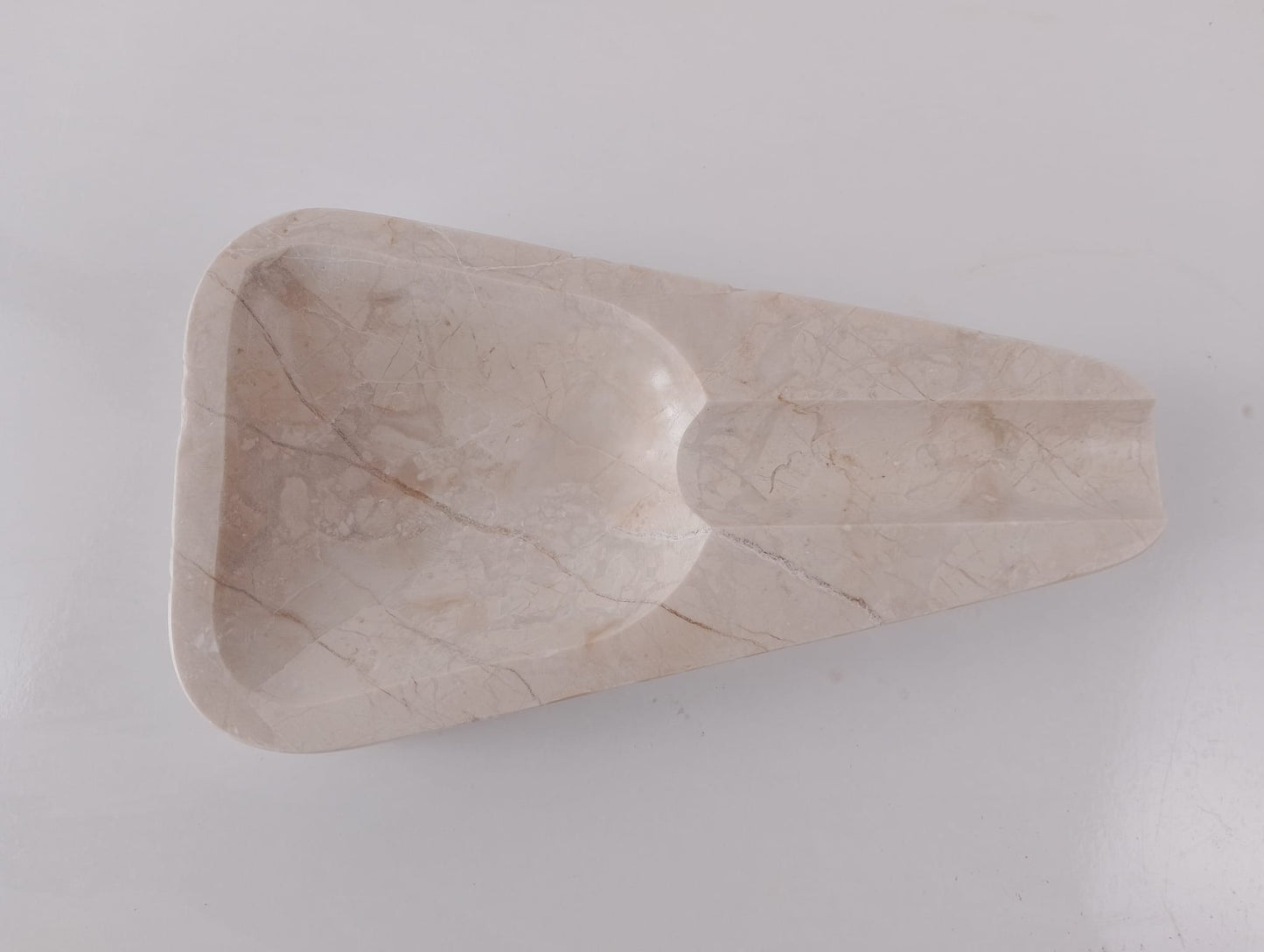 Marble Ashtray – Grey Natural Stone Cigar & Cigarette Holder | Hand-Carved Luxury Ashtray