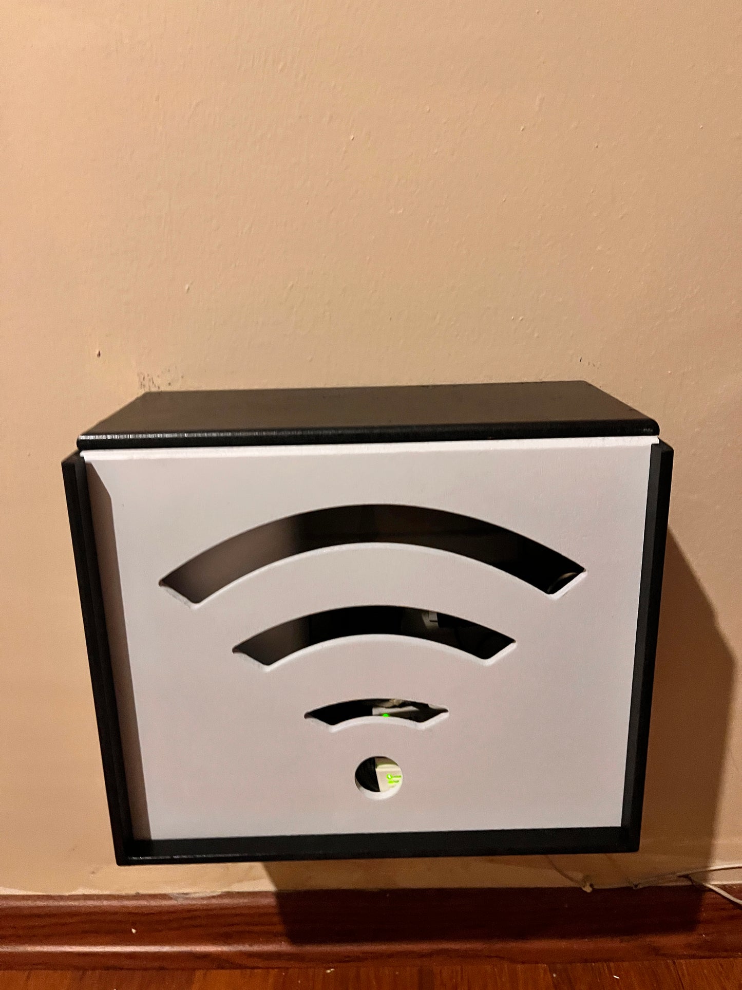 Wall-Mounted WiFi Router Box Cover – Modern Cable Management & Router Organizer for Home