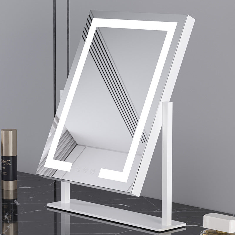 Desktop LED Makeup Mirror with Lights - Illuminated Vanity Mirror | Professional Beauty Mirror