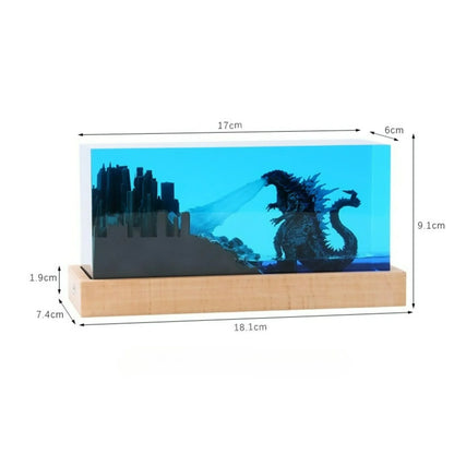 Seabed Exploration Organism Resin Table Light 2 Divers Resin Table Light Deep Sea Diver Night Light Bedroom Office Desk Decor
