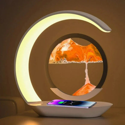 Cute Moon Mood Light Touch Dimming with Clock RGB Color Changing Light Bluetooth Speaker Music Playback Home Bedroom Night Light
