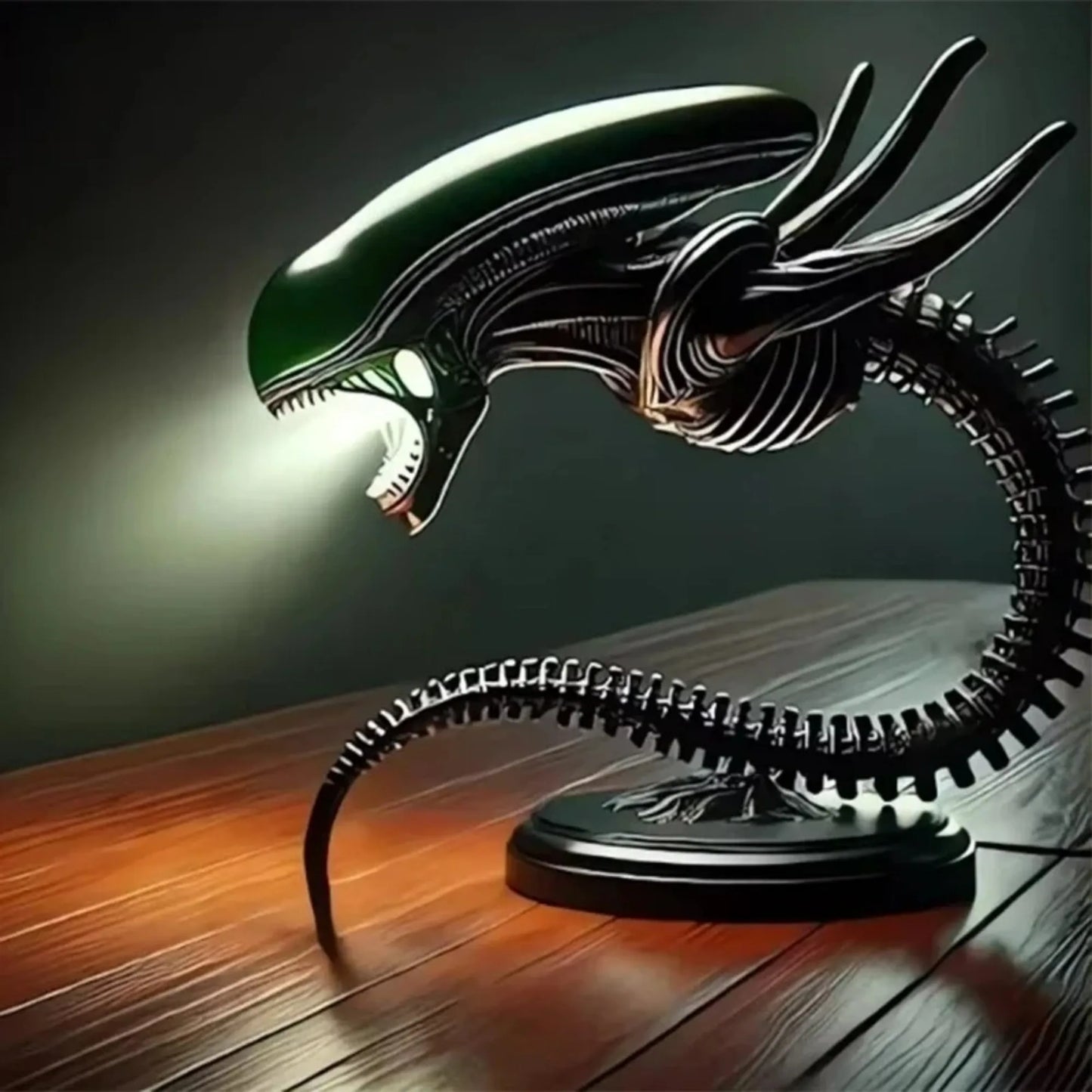 Alien Resin Figurine Lamp Stand Bedroom Decorative Extraterrestrial Life Form Lighting Home Decoration