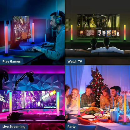 LED Desktop Ambient Light with Remote Control and APP Control Music Synchronization Lighting Esports Game Mood Table Lamp