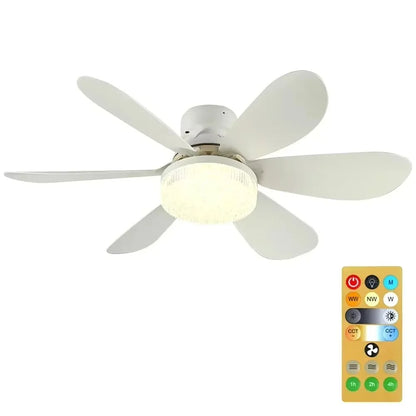 LED Fan Light with Remote Control 42/52CM 3 Speed Adjustable Decoration Living Room Bedroom Study Dining Room Indoor Light
