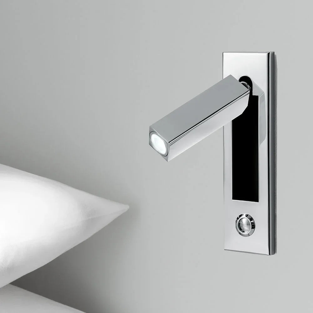 Led Wall Light Night Reading Book Lamp Bed Headboard Lights For Hotel Artistic  Bedside Lamp Push Switch Cree Chip 220V