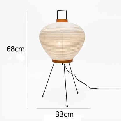 Japanese Creative Tripod Floor Lamp Designer Wabi-sabi Style Bedroom Rice Paper Standing Lights Home Hotel Lighting Decoration