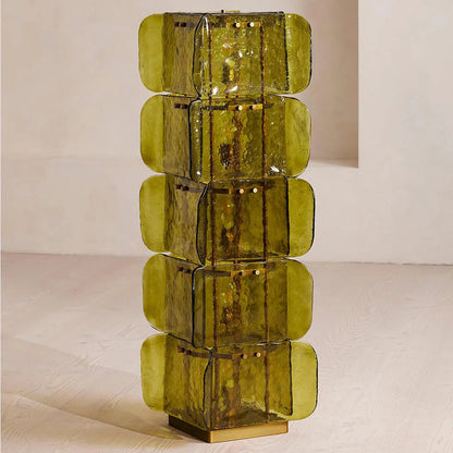 Stacked Glass Floor Lamp