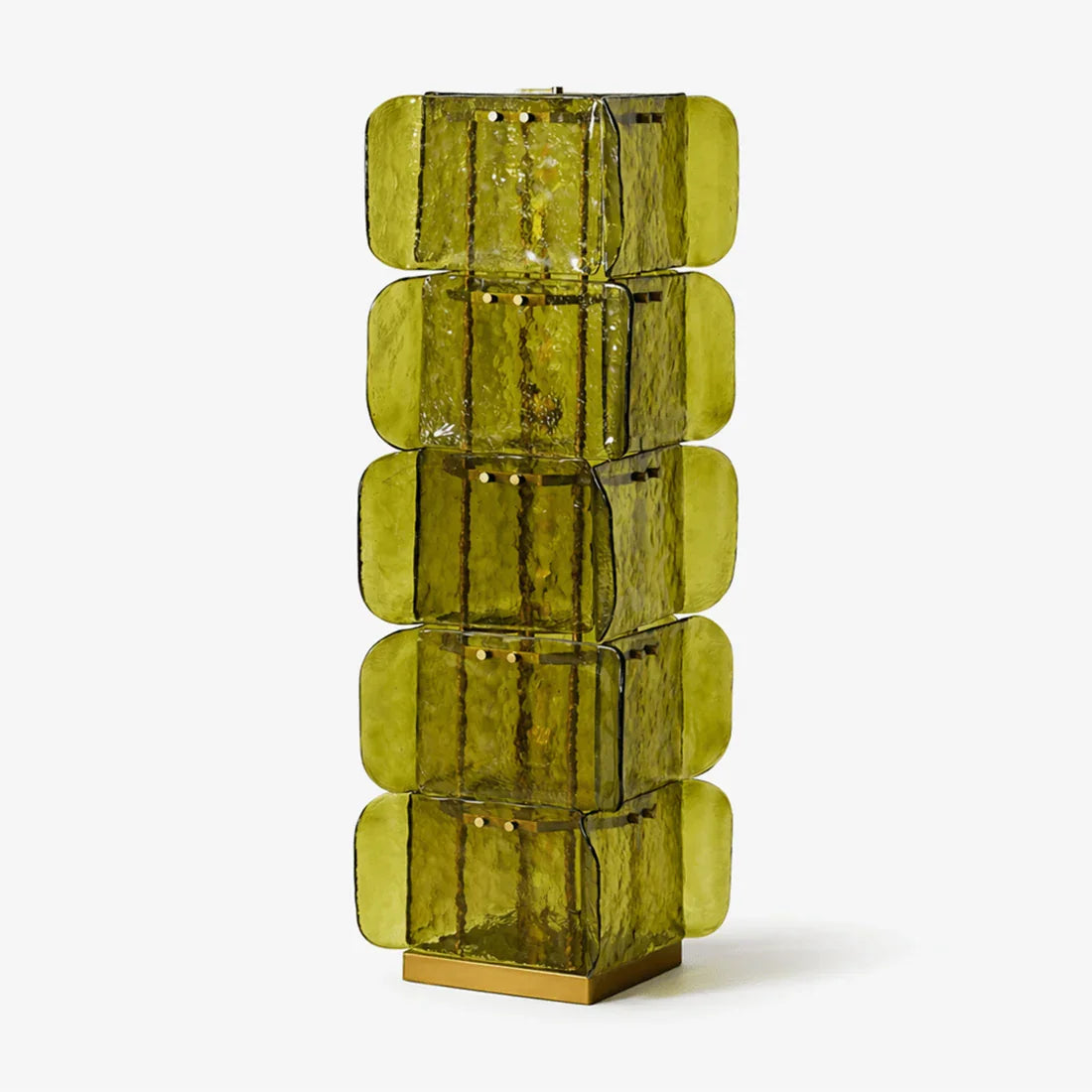 Stacked Glass Floor Lamp