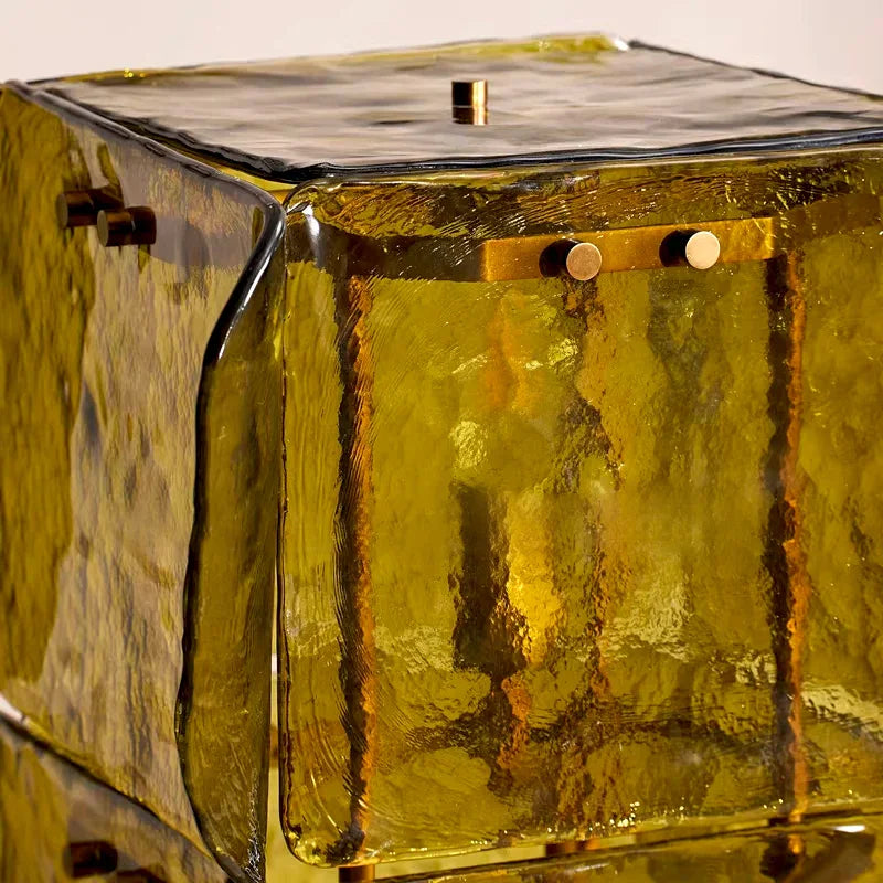 Stacked Glass Floor Lamp